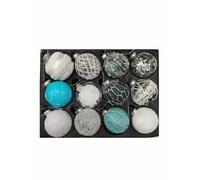 Glas-Weihnachtsbaumkugeln 12er-Set 6cm Decoración para Árbol de Navidad Colgante