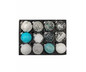Glas-Weihnachtsbaumkugeln 12er-Set 6cm Decoración para Árbol de Navidad Colgante