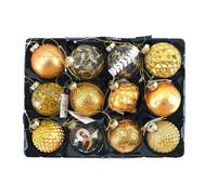 Glas-Weihnachtsbaumkugeln 12er-Set Decoración para Árbol de Navidad Colgante