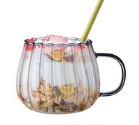 Glasbecher Teetassen - 400ml Transparente Glastasse Mit Persönlicher | Cappuccino Latte Teetassen Mit | Glasbecher Mit Großem Fassungsvermögen, Spülmaschinenfest | Getränke-Serviergeschirr Für Milchte