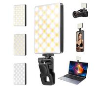 GlasFlength Luz para Selfies con Clip, luz LED para Video, luz portátil para cámara de teléfono, iPhone, Android, iPad, computadora portátil