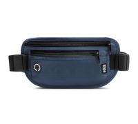 GlasFlength Riñonera Viaje con Bloqueo RFID, Riñonera de Seguridad Antirrobo con 2 Bolsillos y Hebilla Ajustable Impermeable Cinturones de Dinero Ocultos para Hombre y Mujer (Azul Oscuro)