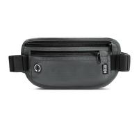 GlasFlength Riñonera Viaje con Bloqueo RFID, Riñonera de Seguridad Antirrobo con 2 Bolsillos y Hebilla Ajustable Impermeable Cinturones de Dinero Ocultos para Hombre y Mujer (Gris)