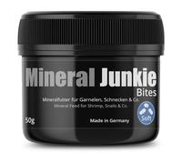 GlasGarten Mineral Junkie Bites | 50 g - Alimento complementario para camarones y caracoles, alimentos complementarios/alimentos de cría con minerales, bocados blandos