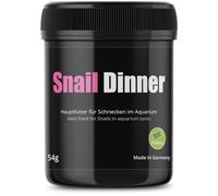 GlasGarten Snail Dinner | 54g - Alimento Premium para Caracoles, alimento básico para Caracoles de Agua Dulce, prensado a Partir de Ingredientes 100% Naturales, Secado Suavemente