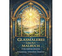 Glasmalerei LineArt Malbuch: Malbuch für Erwachsene zur Entspannung, Achtsamkeit und Kreativität