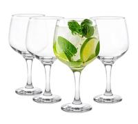 Glasmark KROSNO 1992 Copas de vino, 4 unidades, 650 ml, copas grandes para vino blanco, copas para vino tinto, cóctel, agua, helado, postre, transparente, aptas para lavavajillas