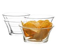 Glasmark KROSNO 1992 Cuenco para helado, cuenco para helado, postre, 12 cm de diámetro, cristal, resistente, apto para lavavajillas, transparente brillante