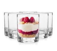 Glasmark KROSNO 1992 Juego De 6 Tazas De Postre En Vidrio Transparente Vasos De Postre Aptos Para Lavavajillas 260 ml