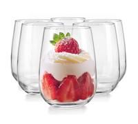 Glasmark KROSNO 1992 Juego De 6 Tazas De Postre En Vidrio Transparente Vasos De Postre Aptos Para Lavavajillas 430 ml