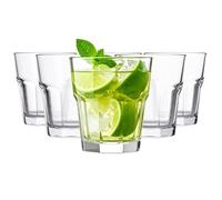 Glasmark KROSNO 1992 Juego De 6 Vasos De Whisky Gin Zumo Agua Soda En Vidrio Transparente Copas De Whisky 270 ml Apto Para Lavavajillas
