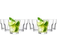 Glasmark KROSNO 1992 Juego De 6 Vasos De Whisky Gin Zumo Agua Soda En Vidrio Transparente Copas De Whisky 270 ml Apto Para Lavavajillas (Paquete de 2)
