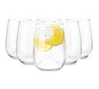 Glasmark KROSNO 1992 Vaso Set de Vasos de 6 Piezas Vasos de Agua Vaso de Bebida Cristal de Zumo Aptos para Lavavajilla 6x330 ml