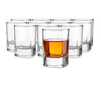 Glasmark KROSNO 1992 Vasos de Chupito con Base Gruesa - Juego de 12 - 55 ml - Transparente - Apto para Lavavajillas
