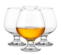 Glasmark KROSNO, 350ml, juego de 4, copa de coñac, brandy, copas de coñac, copa de coñac, alto brillo, copas de coñac, perfectas para el hogar, restaurantes y fiestas, aptas para lavavajillas