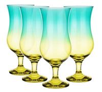 Glasmark KROSNO, 420ml, juego de 4, vaso para cócteles con alcohol, vasos largos, copas de cóctel, vasos para beber, vasos de fiesta, perfecto para el hogar, restaurantes y fiestas, juego de vasos, estilo degradado