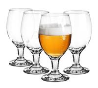 Glasmark Krosno Juego de vasos para cerveza, 0,36 litros, vasos de cerveza, vasos para cerveza artesanal, cerveza, tulipán, vaso de cerveza, vaso para cóctel, vasos de cóctel, apto para lavavajillas, 4 x 360 ml