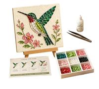 Glass Art Kit - DIY Flower Bird Sunlight Catcher & Sea Glass Painting