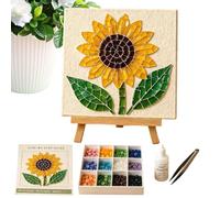 Glass Art Kit - DIY Flower Bird Sunlight Catcher & Sea Glass Painting