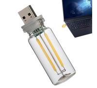 Glass Bedside Lamp, Vintage Warm Lighting, LED Touch Control, Regulable with No Glare, Bedroom Home Reading Accessory, Nursery Kitchen Dorm, Interior Ambient Nightstand Modern Retro Aesthetic Utility