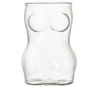 Glass Beer Mug - 3.35x5.51 Inches, Drinking Glass Sexy Body Shape | Dishwasher & Freezer Safe Cocktail And Beer Mug, Water Cup For Pub, Party, Home Bar, Kitchen, Gift Display