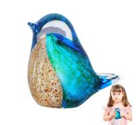 Glass Birds Figuras Crystal - Paperweight, Blue Animal Figurine, Tabletop | Art - For Mother, Father, Bedroom, Living Room, Tabletop, Apartment, Dorm, Bookcases