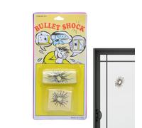 Glass Bullet Hole Stickers - Fake Bullet Shot Decal Realistic Self-Adhesive