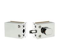 Glass Cabinet Lock | No Drill Anti-Theft Security Zinc Alloy