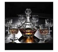 Glass Carafe,Decanters for Alcohol, Decanter Wine and Glasses Set 100% 800ml