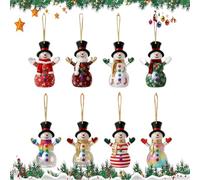 Glass Christmas Ornaments - Handcrafted Tree Decorations for Holiday Decor | Transparent Globe Design with Glitter Accents, Elegant Hanging Set for Seasonal Home Displays Handcrafted Glass Design