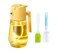 Glass Cooking Oil Dispenser Bottle - Reusable Spray Bottle With Cleaning Brushes, Ideal For Healthy Cooking, Baking, Grilling, And Salad Dressings, Transparent Design For Easy Monitoring Of Oil Levels