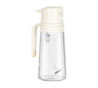 Glass Cooking Oil Sprayer 2 in 1 - Portable Oil Dispenser | Refillable Spray Bottle for Olive Oils, Vinegar, and Sauce, Compact Kitchen Accessory for Air Fryer, Salad Preparation, Roasting, Grilling