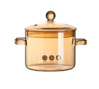 Glass Cooking Pot | Heat Resistant Saucepan - Simmer Soup Pot
