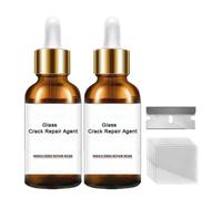 Glass Crack Repair Agent, Windshield Crack Repair Kit, Universal C a ks Gone Glasses R p i s Kits (2pcs)