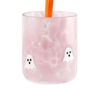Glass Cups - 530ml Halloween Drinkware for Seasonal Celebration, Clear Tumblers with Festive Design and Easy Grip Style, Decorative Glass for Home Wine Tasting Juice Cocktail Party Bar Event