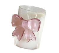 Glass Cups, Transparent Drinking Glassware with Bow Design, Heat-Resistant and Sturdy, Elegant Beverage Set for Kitchen, Barz, Restaurant, Home, Party, Tea Time Use