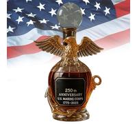 Glass Decanter, Eagle Whiskey Bottle, 7.09x5.51x5.51 inches Animal Statue Display, Handcrafted Artistic Design, Collectible Commemorative Keepsake, Ideal for Cabinet Living Room