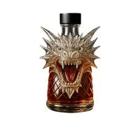 Glass Decanter, Whiskey Bottle, Wine Container, Gift Idea, Red Drink Jug, Home Tasting, Father's Day, Wedding Event, Bachelor Party, Novelty Holder with Style for Wine Lovers and Collectors