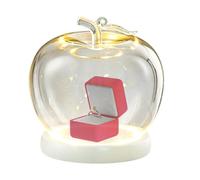 Glass Dome, Preserved Flower Glass Cover - Fruit Shape Glowing Souvenir Display for Collectors Home Office Apartment Shop Wedding Jewelry Collectibles Figures Dolls Crafts Souvenirs