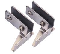Glass Door Hinge Side Mounted No Drilling Shelf Fixing Hardware
