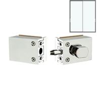 Glass Door Lock No Drill Anti-Theft Security Zinc Alloy