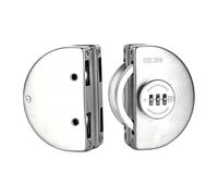 Glass Door Lock | No-Drill Security Safety Latch | Lock Sliding Door | For