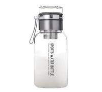 Glass Drinking Bottle, Clear Juice Jug with Tea Strainer, Leak-Proof Large Capacity Flask, Reusable Water Bottle for Work, Gym, School, Travel, Easy Carry Design