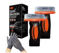 Glass Emulsion, Bürste zur Reinigung von Auto-Ölfilmen, Ölfilmentferner für die Autoscheibenreinigung, Autoglasreinigungsbürste für alle Windschutzscheibenoberflächen (2)