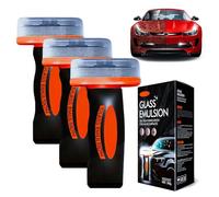 Glass Emulsion Car, Glass Emulsion Cleaner, Powerful Oil Film Remover for Car Glasss Cleaning, Window and Windshield Cleaning Tool with Board for Cars and Home Use (3)