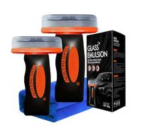 Glass Emulsion Cleaner, Handheld Glass Oil-Film Remover with Cleaning Board for Auto & Shower Doors, Windows (2Pcs)