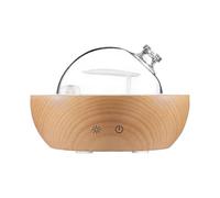 Glass Essential Oil Diffuser ,real Wood Base,the 2022 Upgrade Aromatherapy Diffuser,aroma Diffuse Humidifier,led Light In 7 Colorssuitable for Home Of