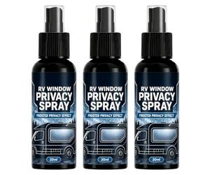 Glass Frosting Spray - Frosted Glass Spray Paint | 30ml Privacy Agent | Frosted Glass Spray Paint Translucent 3 Pieces Anti-Glare Easy Spray Campervan Privacy Night Privacy Soft Light