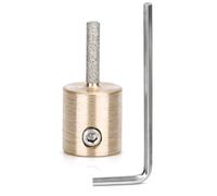 Glass Grinder Bits, Stained Grinder Bit Head Tools 4 Sizes for Glass Tools Abrasive Tool for Inland for Grinding Supplies (MCB18)
