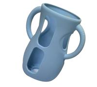 Glass Kids Bottle Silicone Sleeve | Robust Material Easy To Mount Feeding Bottles Holder With Handles | Easy Cleaning Anti-Drop And Shockproof Bottles Holder,